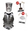 BNDL09 - Medieval Helmet (IR80420) +Gothic Armor (IR80703B) + Wood Stand (IR8050) + Head Liner (IR8050A)